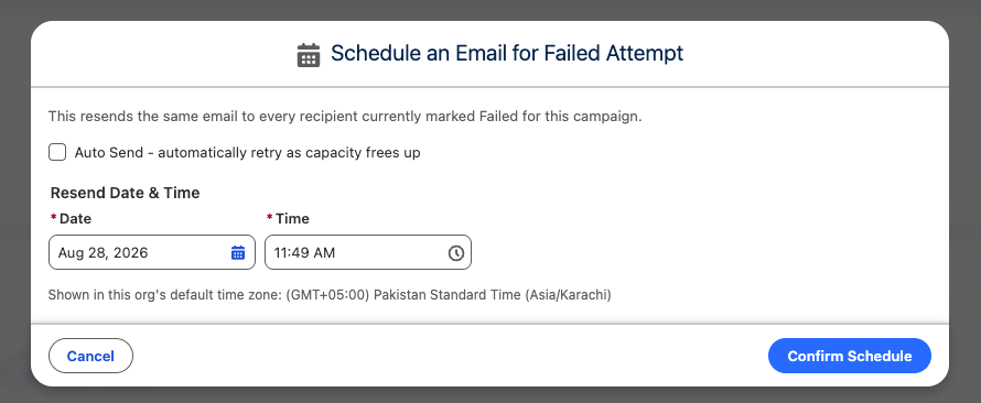 Auto Send toggle